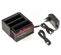 KALEA-INFORMATIQUE Dock USB 3.0 SATA IDE Triple avec clonage | Station d’accueil triple USB 3.0 pour 2 disques SATA et 1 IDE avec fonction clonage et alimentation externe.