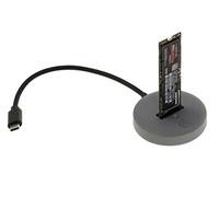 KALEA-INFORMATIQUE Dock USB 3.2 Gen2 10G pour SSD M.2 NVMe/SATA | Dock USB 3.2 Gen2 10 Gbps compatible SSD M.2 NVMe et SATA avec connecteur USB Type-C.