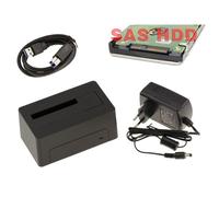 KALEA-INFORMATIQUE Docking Station pour Disque SAS Liaison USB3.0 5G, Alimentation 12V 2A. Support 18TB - USB Serial Attached SCSI SAS HDD Dock