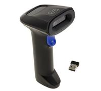 KALEA-INFORMATIQUE Douchette Scanner sans Fil 1D 2D QR Code EAN portée 40m | Lecteur de codes-barres sans fil rechargeable 1D/2D (UPC, EAN, GS1, QR, DataMatrix, Aztec), portée 40 m.