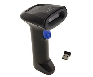 KALEA-INFORMATIQUE Douchette Scanner sans Fil 1D 2D QR Code EAN portée 40m | Lecteur de codes-barres sans fil rechargeable 1D/2D (UPC, EAN, GS1, QR, DataMatrix, Aztec), portée 40 m.