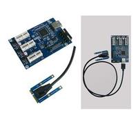KALEA-INFORMATIQUE Extension de type riser adaptateur pour port Mini PCIe vers 3 ports PCI express, avec cordon 1m.