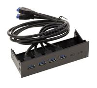 KALEA-INFORMATIQUE Façade 4 ports USB 3.0 pour emplacement baie 5.25""