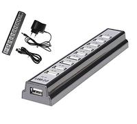 KALEA-INFORMATIQUE Hub USB 2.0 10 Ports avec Alimentation Externe | Hub USB 2.0 10 ports alimentation externe et fixation murale, permettant la connexion de plusieurs périphériques USB.