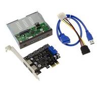 KALEA-INFORMATIQUE Kit usb 6 ports carte pcie et baie usb3 2x a et 2x c