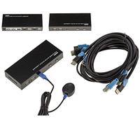 KALEA-INFORMATIQUE KVM HDMI 2 PC USB 4K avec télécommande | Boîtier KVM HDMI pour 2 PC avec partage écran et périphériques USB, contrôle à distance, résolution jusqu’à 4K 4096×2160.