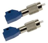Lot de 2 adaptateurs Fibre Optique Hybride FC UPC Mâle vers LC UPC Femelle