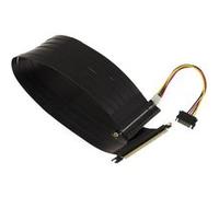 KALEA-INFORMATIQUE Nappe d'extension Type Riser pour Port PCI Express x16 vers Port PCIe x16 avec nappes Souples blindées compatibles PCIe 3.0. Longueur Totale 50cm