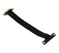 KALEA-INFORMATIQUE Nappe d'extension Type Riser pour Port PCI Express x4 vers Port PCIe x4 avec nappes souples blindées compatibles PCIe 3.0. Longueur Totale 23cm