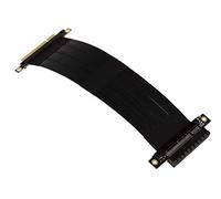 KALEA-INFORMATIQUE Nappe d'extension Type Riser pour Port PCI Express x8 vers Port PCIe x8 avec nappes Souples blindées compatibles PCIe 3.0. Longueur Totale 23cm