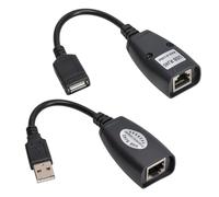 Rallonge USB Mâle Femelle type extender pour véhiculer un signal USB par un câble réseau RJ45 sur une distance de 30M