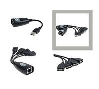 KALEA-INFORMATIQUE Rallonge USB Mâle Femelle Type Extender pour véhiculer Un Signal USB par Un câble réseau RJ45 sur Une Distance de 30M. avec Hub USB en terminaison