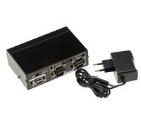 KALEA-INFORMATIQUE Répartiteur série COM RS232 DB9 type splitter qui duplique à l'identique 1 source en entrée vers 4 sorties RS-232 simultanées https://www.fnac.com/mp40105595/SPLITTER-Serie-RS232-1-vers-4-PORTS-COM-Duplique-un-signal-RS-232-en-4-signaux-identiques/w-4?oref=c229e369-1859-e2cc-c0eb-780c8aa5d30f
