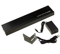 KALEA-INFORMATIQUE Répartiteur vidéo HDMI Type Splitter Qui duplique à l'identique 1 Source en entrée vers 12 Sorties simultanées. Résolution 4K 2160x3840 à 30Hz, Support Son et Image