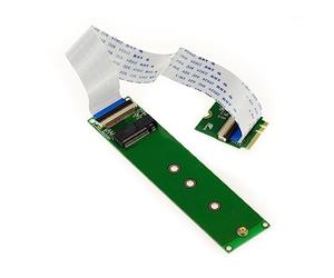 KALEA-INFORMATIQUE Riser M.2 E-Key vers SSD NVMe PCIe 20 cm | Rallonge M2 E Key vers SSD M2 NVMe AHCI PCIe avec nappe 20 cm