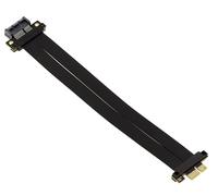 KALEA-INFORMATIQUE Nappe type riser PCIe Gen 4.0 x1 mâle vers x1 femelle rallonge blindée PCI express longueur 20cm