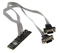 KALEA-INFORMATIQUE Carte M.2. 2 Ports série RS422 RS485 COM DB9 pour Port M2 de Type PCIe, clé M ou B+M. Grade Industriel Chipset SUN2410