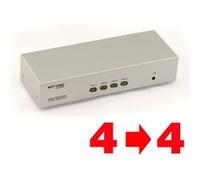 KALEA-INFORMATIQUE Switch et Splitter VGA 350MHz 4 vers 4, choix d'une source sur 4 en entrée, et affichage dupliqué sur 4 écrans