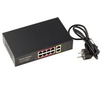 KALEA-INFORMATIQUE Switch Gigabit PoE+ 8 Ports RJ45 + 2 uplinks | Switch Gigabit Ethernet PoE/PoE+ 30 W avec huit ports RJ45 alimentés et deux ports montants pour l'interconnexion réseau.