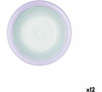 Kaleido vert et violet Assiette creuse en céramique quid 21,5 cm (12 pièces)
