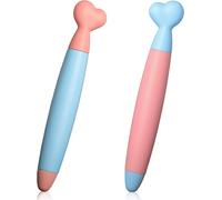 Kaleidoscope-2 X Kids Stylus Pen For Touch Screens, Cute Heart Shaped Stylus Pen With Rubber Tip For All Touch Screen Devices, Iphone, Android Tablet (Blue Pink Green)[Q446]