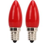 Kaleidoscope-2pcs Rouge Led Candélabre Ampoules Pour Lustres E12 4leds Smd2835 Ampoule 220v 1.5w Verre Mur Lustre Lumière Bougie Plafonnier Appliques Et Luminaires[Q2515]