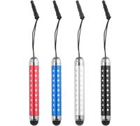 Kaleidoscope-4Pcs Touch Screen Stylus Touch Screen Retractable Capacitive Stylus Universal Capacitive Pen For Touch Screen, Most Smart Devices, Smart Phones, Multicolored, A[Q15]