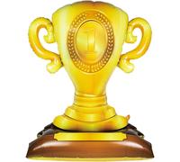 Kaleidoscope-Ballon Trophée Debout - 104 X 85 Cm - Ballon Géant En Aluminium - Pour Anniversaire, Champion Doré, Décoration De Fête À Thème, Coupe De Football, Hélium, Décoration D'anniversa[Q2283]