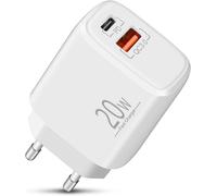 Kaleidoscope-Chargeur Usb C , Embout Pr /Adaptateur Secteur Double Port 20w Avec Usb C, Chargeur Rapide Avec Pd Et Qc3.0, Compatible Avec Iphone 16/15/14/13/12/11/Pro , Samsung S24, Google P[Q1740]