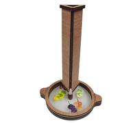 Kaléidoscope en bois artisanal, jouet éducatif à faire soi-même, lentille rotative 3D de taille compacte pour le plaisir en plein air, découverte pratique de la nature, jeu de festival pour , j