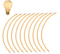 Kaleidoscope-Lot De 10 Filaments Led, 3 V, Filament Flexible, Ampoule 2200 K, Diodes Led, Pièces Flexibles De Lampe À Filament, Ampoule À Diodes Led, Filament Pour Jouets Faits Maison Et Déc[Q2981]