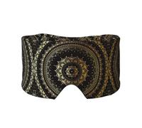 Kaléidoscope Masque de sommeil avec imprimé mandala - Bloque la lumière - Réglable - Idéal pour les voyages, la méditation et le yoga