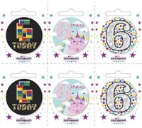 Kaléidoscope - Motifs assortis - Kit de badges "6 Today" Lot de 6 SG30631 (S) (Coloré)