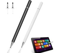 Kaleidoscope-Pack Of 2 Stylus Pens For Tablets And Phones Compatible With Laptops/Tablets - Replaceable 2-In-1 Tip Pens - Brass Pencil[Q44]