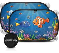 Kaleidoscope-Pare-Soleil Voiture Bébé - Pare Soleil Neo - 2 Pc. 48x 30cm, Protection Uv/Chaleur, Nouvelles Ventouses, Accessoire Voiture Interieur[Q409]