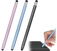 Kaleidoscope-Stylus Pen For Mobile Phones, 3 Pack Dual Head Capacitive Stylus Pen For Mobile Phone, Rubber Head Stylus For Touch Tablet[Q394]