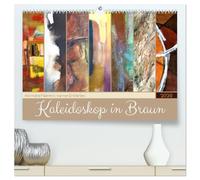 Kaleidoskop in Braun - Abstrakte Malerei in warmen Erdfarben (hochwertiger Premium Wandkalender 2026 DIN A2 quer), Kunstdruck in Hochglanz: Künstlerische Impressionen der Farbe Braun.