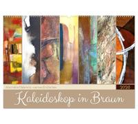 Kaleidoskop in Braun - Abstrakte Malerei in warmen Erdfarben (Wandkalender 2026 DIN A2 quer), CALVENDO Monatskalender: Künstlerische Impressionen der Farbe Braun.