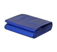 KALEMBAL Bâche Piscine Rectangulaire 4x7 m - Filet d'écoulement - Bleue - Résistante - Anti-UV - Oeillets
