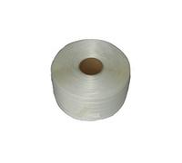 KALEMBAL Feuillard 13mm x 1100m - Ultra résistant - Polyester Textile Tressé - Blanc