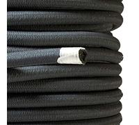 KALEMBAL Sandow élastique Noir Professionnel 9mm (Rouleau de 100 mètres) - Anti-UV - Très résistant