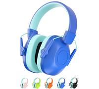 Kalence Protège-oreilles pour enfants, SNR 29 dB - Casque anti-bruit pour enfants souffrant d'autisme - Idéal pour les feux d'artifice, les concerts, le cinéma, Bleu-cyan, M