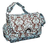 Kalencom Sac à boucle en toile plastifiée Chocolat/bleu