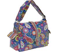 Kalencom Sac à langer plastifié avec boucle Motif cachemire Cobalt