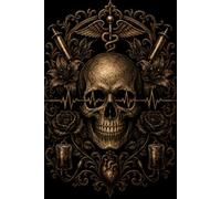 Kalender 2027 A5 - Medizinischer Jahresplaner mit Totenkopf, EKG, Spritzen im düsteren Gothic Design Pflegekraft Arzt MFA: Terminplaner mit Notizen, ... Klinikpersonal! Pflegefachmann Pflegefachfrau