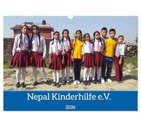 Kalender der Nepal Kinderhilfe e.V. (Wandkalender 2026 DIN A3 quer), CALVENDO Monatskalender: Nepals Kinder - Zukunft durch Bildung