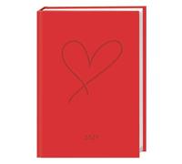 Kalenderbuch A6 koralle 2027: Praktischer Planer für den Alltag mit Wochen-Kalendarium. Taschenkalender im fröhlichen Rot mit Platz für Termine und Notizen im Format 11,5 x 16,3 cm