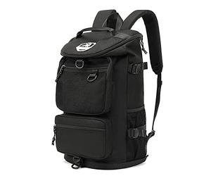 Kalesi Sac de Sport Duffel Sac à Dos 4-Voies Étanche avec Compartiment à Chaussures pour Voyage, Sport, Randonnée, Ordinateur Portable, noir, X-Large