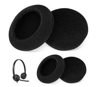 Kalexion Lot de 2 paires de coussinets de rechange en mousse pour casque Logitech H330/H340/H390/H609/H760, confortables, durables, respirants, noirs