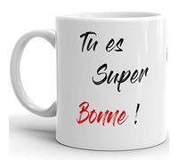 Kalféa Mug amour humour je t'aime coquin tu es super bonne tasse céramique idée cadeau originale femme épouse fiancée amoureuse love fête anniversaire Noël Saint Valentin 325ml